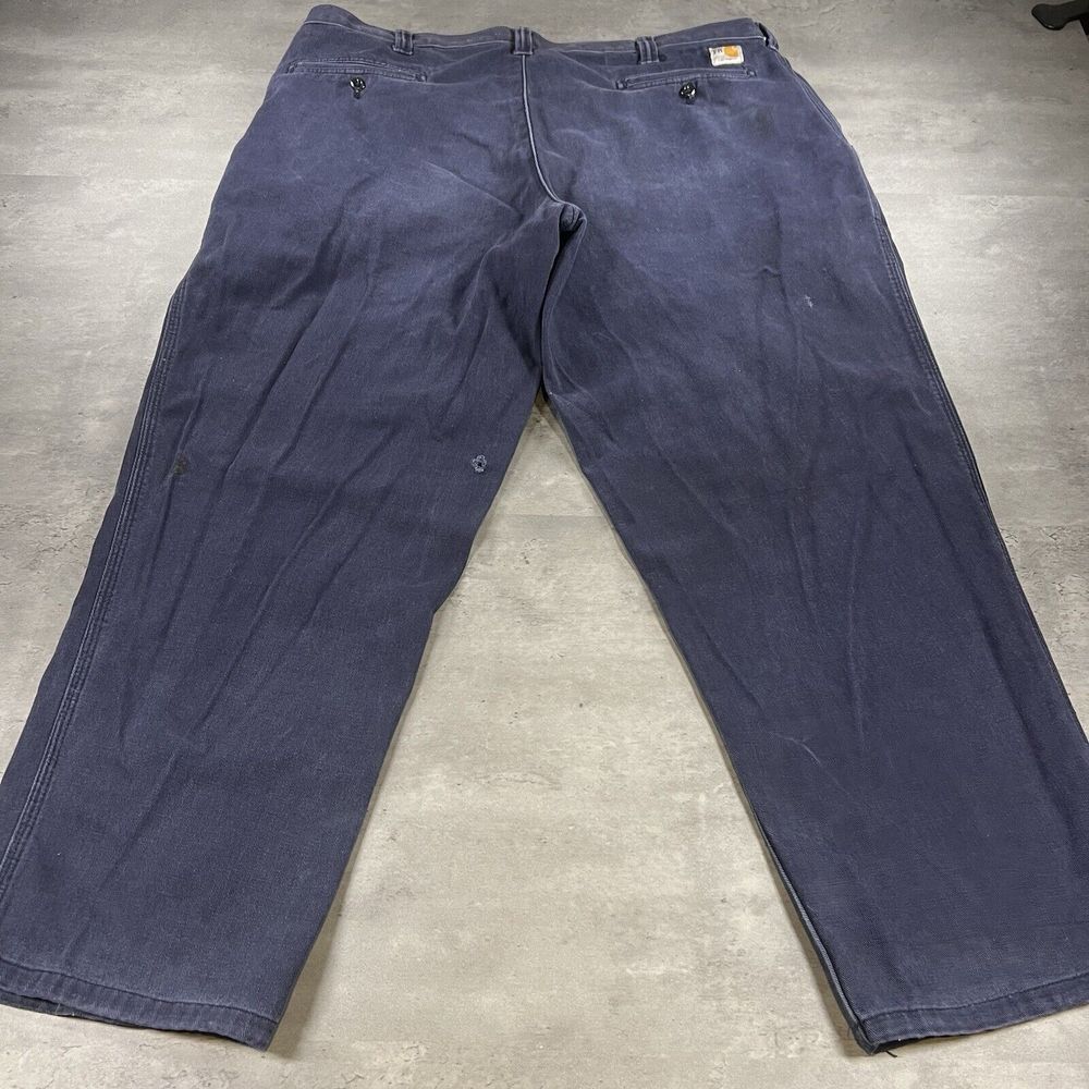 Carhartt Mens FR Work‎ Pants 40x29 Relaxed Chino Blue Flame Resistant 2112 CAT 2